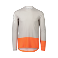 Koszulka rowerowa POC MTB PURE LS JERSEY Granite Grey/Zink Orange
