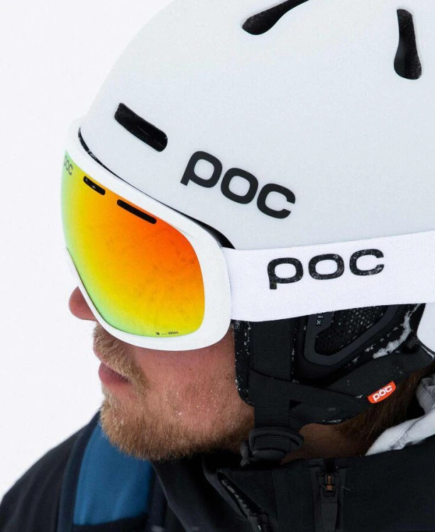 GOGLE POC FOVEA MID CLARITY HYDROGEN WHITE/ SPECTRIS ORANGE S2 WYSYŁKA W CENIE40