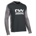 KOSZULKA ROWEROWA MTB NORTHWAVE EDGE JERSEY LS FOREST BLACK/DARK GREY M