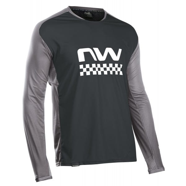 KOSZULKA ROWEROWA MTB NORTHWAVE EDGE JERSEY LS FOREST BLACK/DARK GREY M