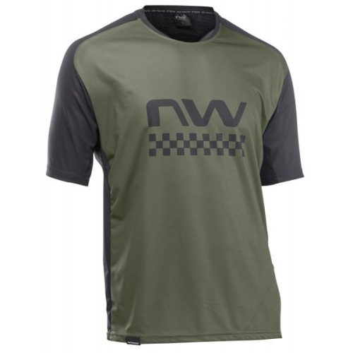 KOSZULKA MTB NORTHWAVE EDGE JERSEY GREEN FOREST/BLACK XL