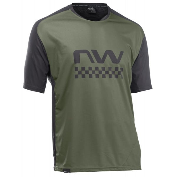 KOSZULKA MTB NORTHWAVE EDGE JERSEY GREEN FOREST/BLACK XL