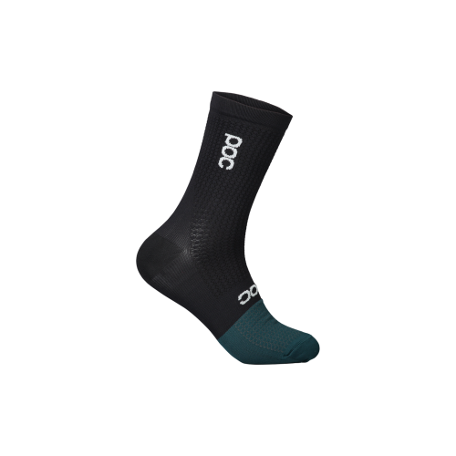 SKARPETY ROWEROWE POC FLAIR SOCK MID URANIUM BLACK/DIOPTASE BLUE M 40-42
