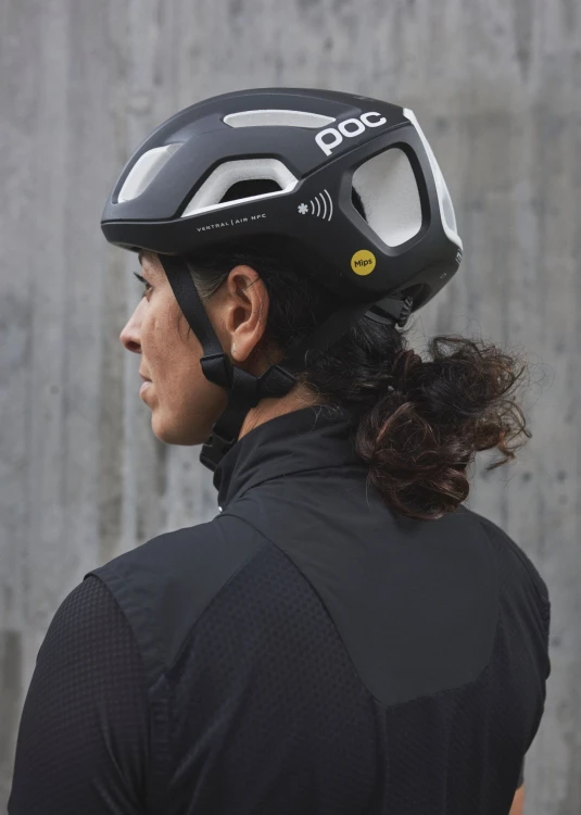KASK ROWEROWY POC VENTRAL AIR MIPS NFC M 55-59 URANIUM BLACK/HYDROGEN WHITE MATT