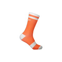 Skarpety rowerowe POC LURE MTB SOCK LONG Zink Orange/Hydrogen White 