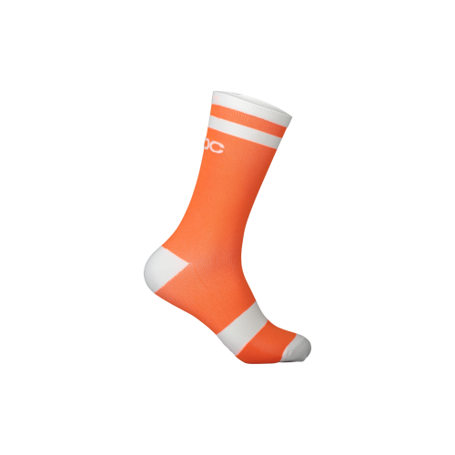 SKARPETY ROWEROWE POC LURE MTB SOCK LONG Zink Orange/Hydrogen White L 43-45