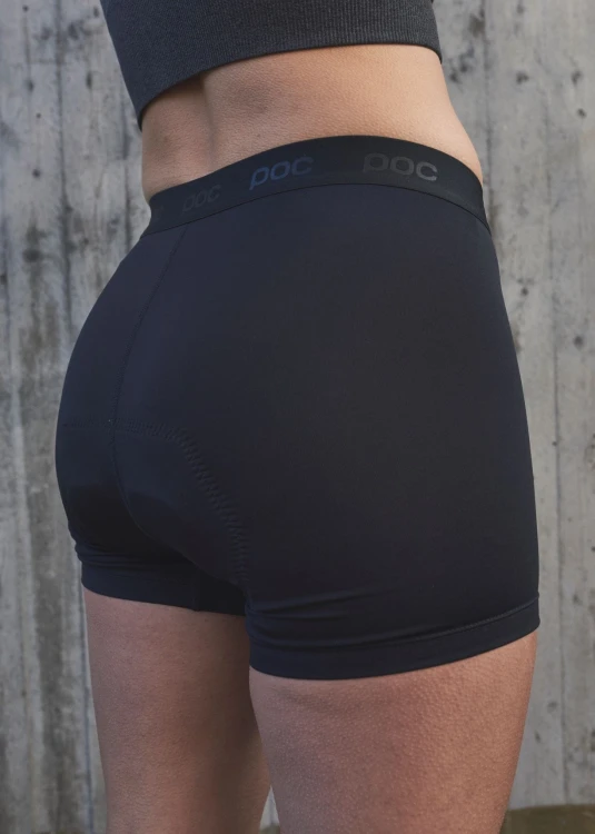 BOKSERKI ROWEROWE DAMSKIE Z WKŁADKĄ POC W'S RE-CYCLE BOXER URANIUM BLACK ROZMIAR XS