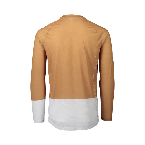 KOSZULKA ROWEROWA POC MTB PURE LS Aragonite Brown/Hydrogen White L