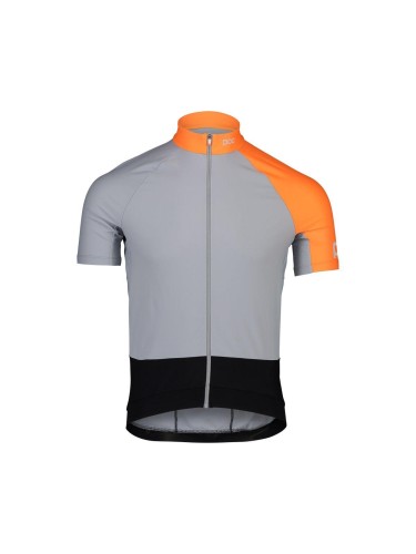 KOSZULKA SZOSOWA POC M'S ESSENTIAL ROAD MID GRANITE GREY/ZINK ORANGE S