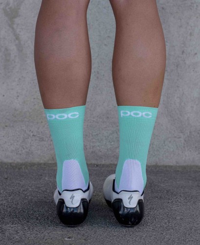 SKARPETY ROWEROWE POC Essential Road Sock ROZ. S 38-39 FLUORITE GREEN/Hydrogen White