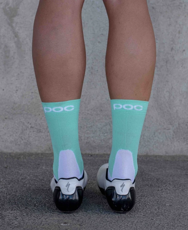 SKARPETY ROWEROWE POC Essential Road Sock ROZ. S 38-39 FLUORITE GREEN/Hydrogen White